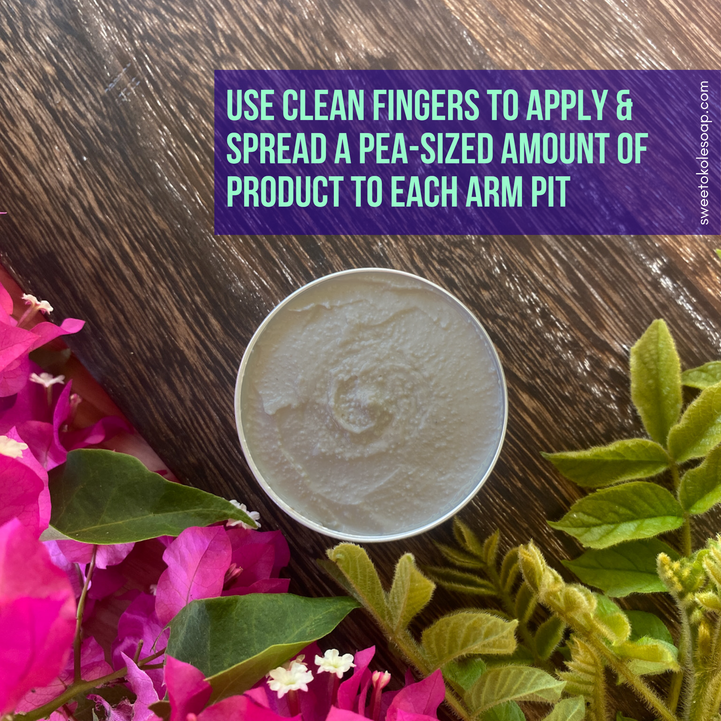 Patchouli Natural Deodorant for Sensitive Skin