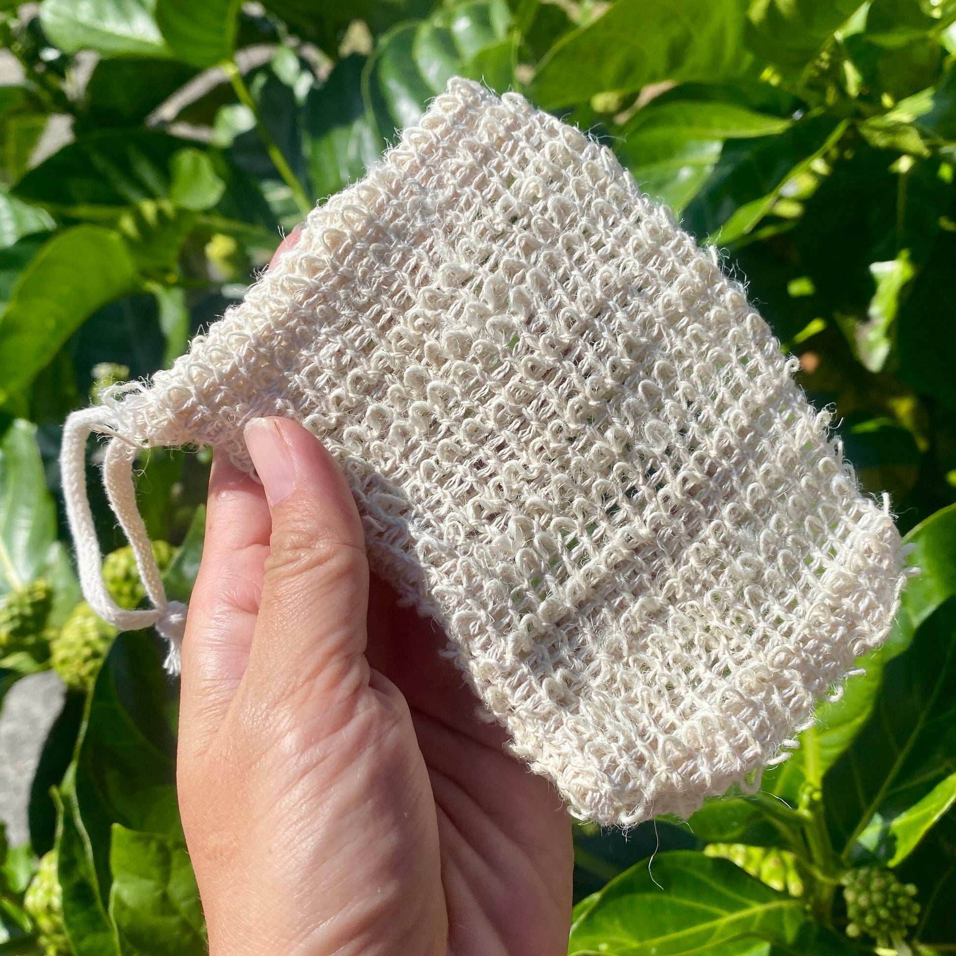 Soap Saver Bag, Natural Sisal Hanging Wash Cloth Bag – Sweet