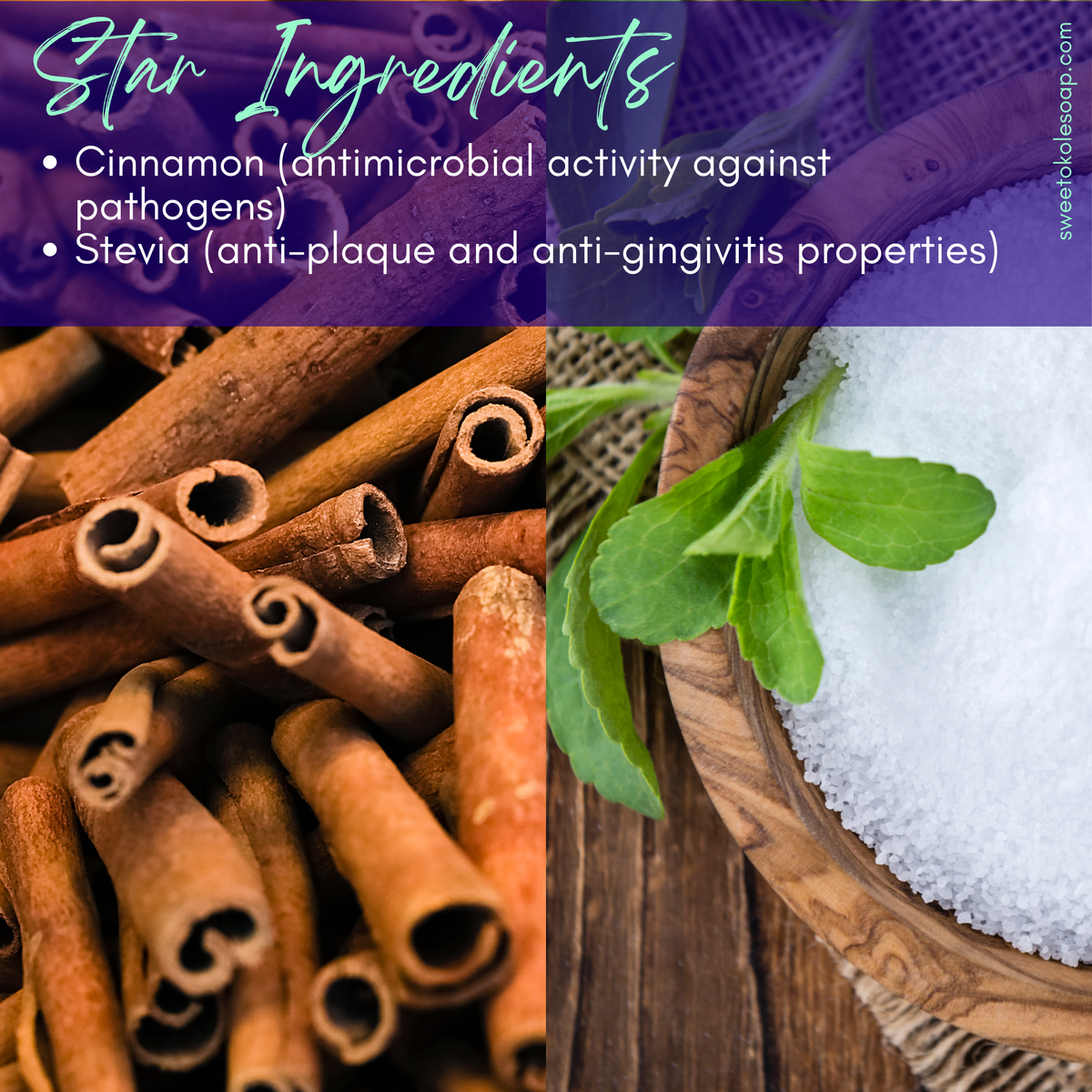 Sweet Cinnamon Tooth Powder with Hydroxyapatite for Enamel Strength ...